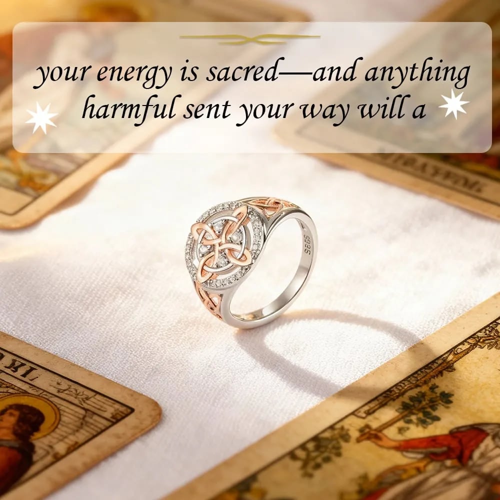 🔮Handmade Witch’s Return-Knot Protection Ring