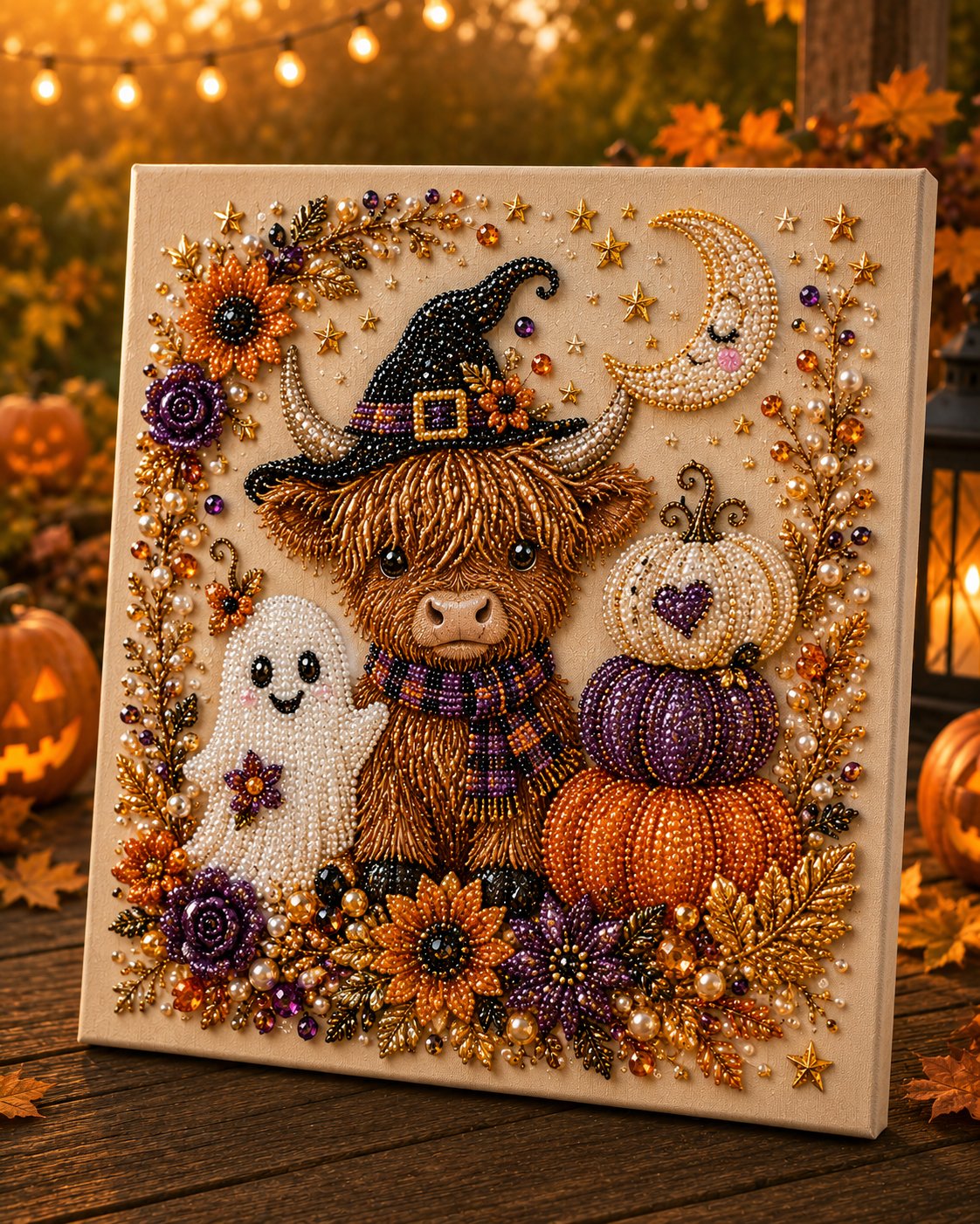 🔥Last Day 50% OFF – 👻✨ Halloween Pearl Art DIY Kit – Turn Tiny Pearls into Spooky-Cute Magic
