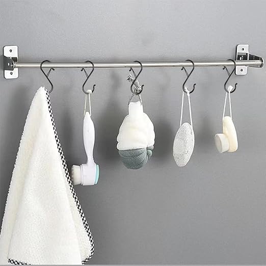 Minimalist Anti-Drop S-Hooks for Home Organization