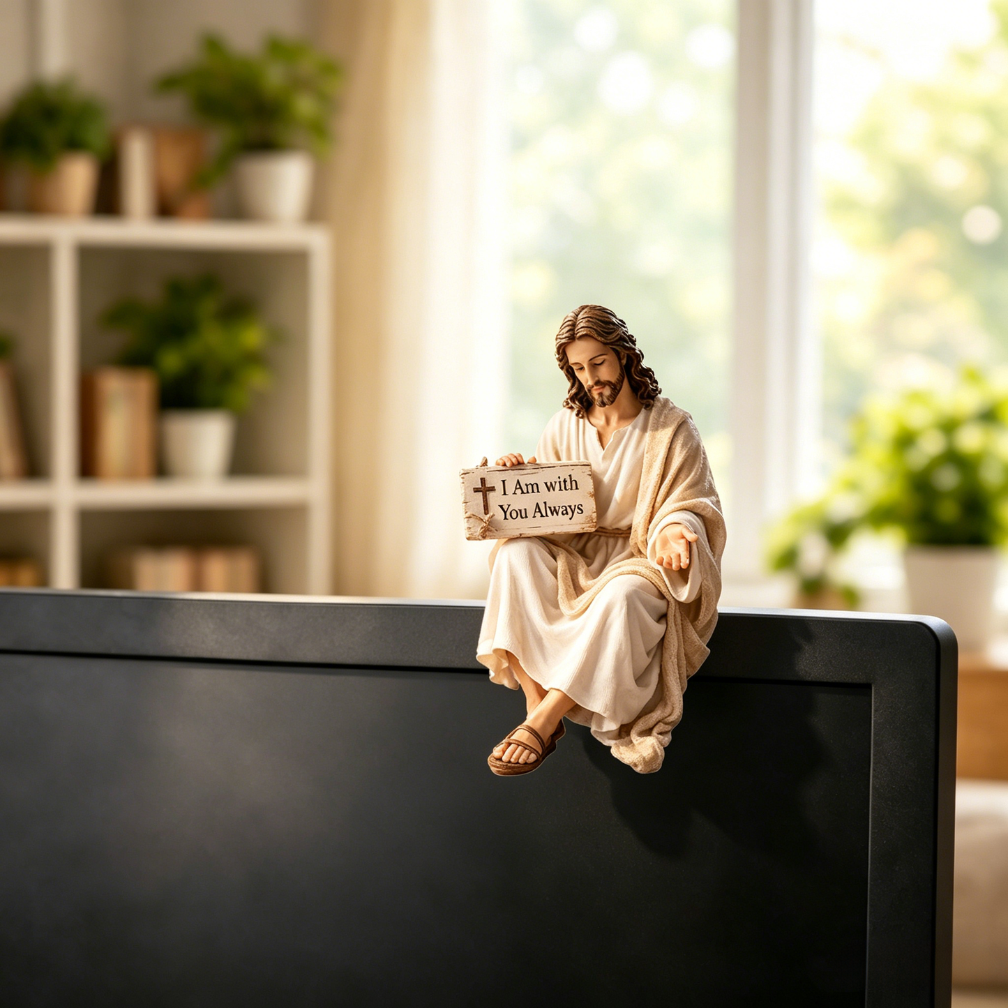 ✨Handcrafted Jesus Figurine✝️Serene Desk Companion🙏