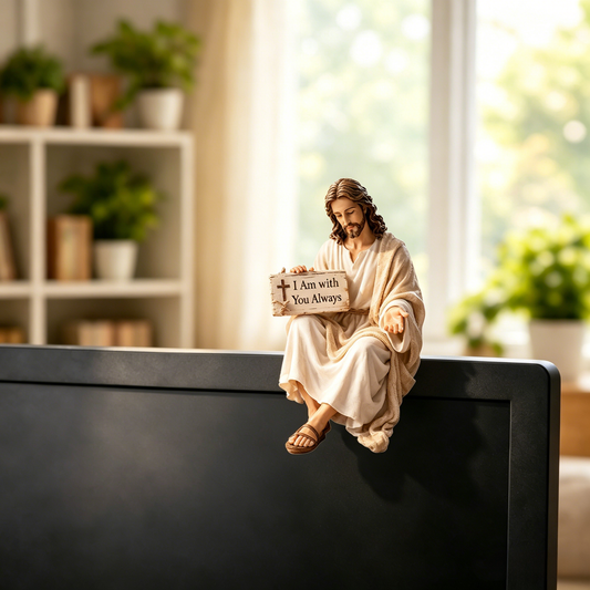 ✨Handcrafted Jesus Figurine✝️Serene Desk Companion🙏