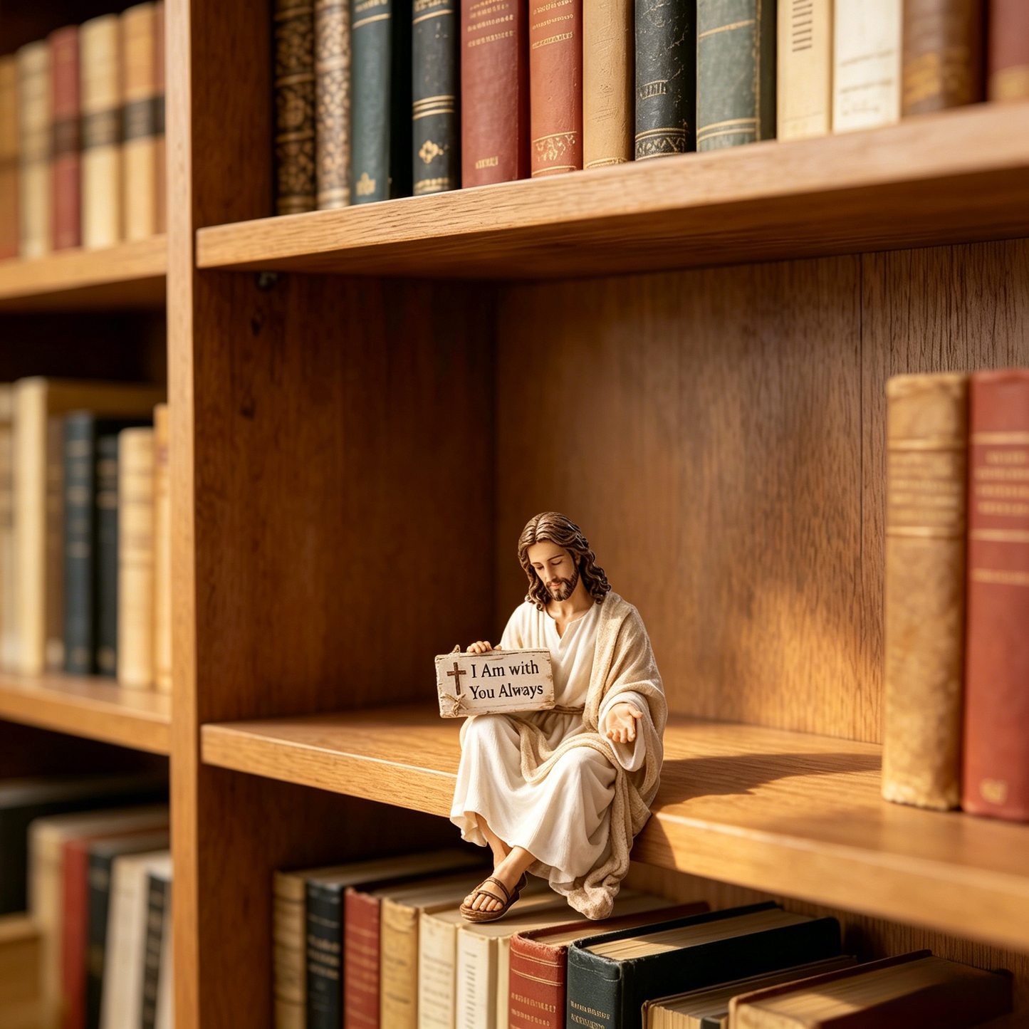✨Handcrafted Jesus Figurine✝️Serene Desk Companion🙏
