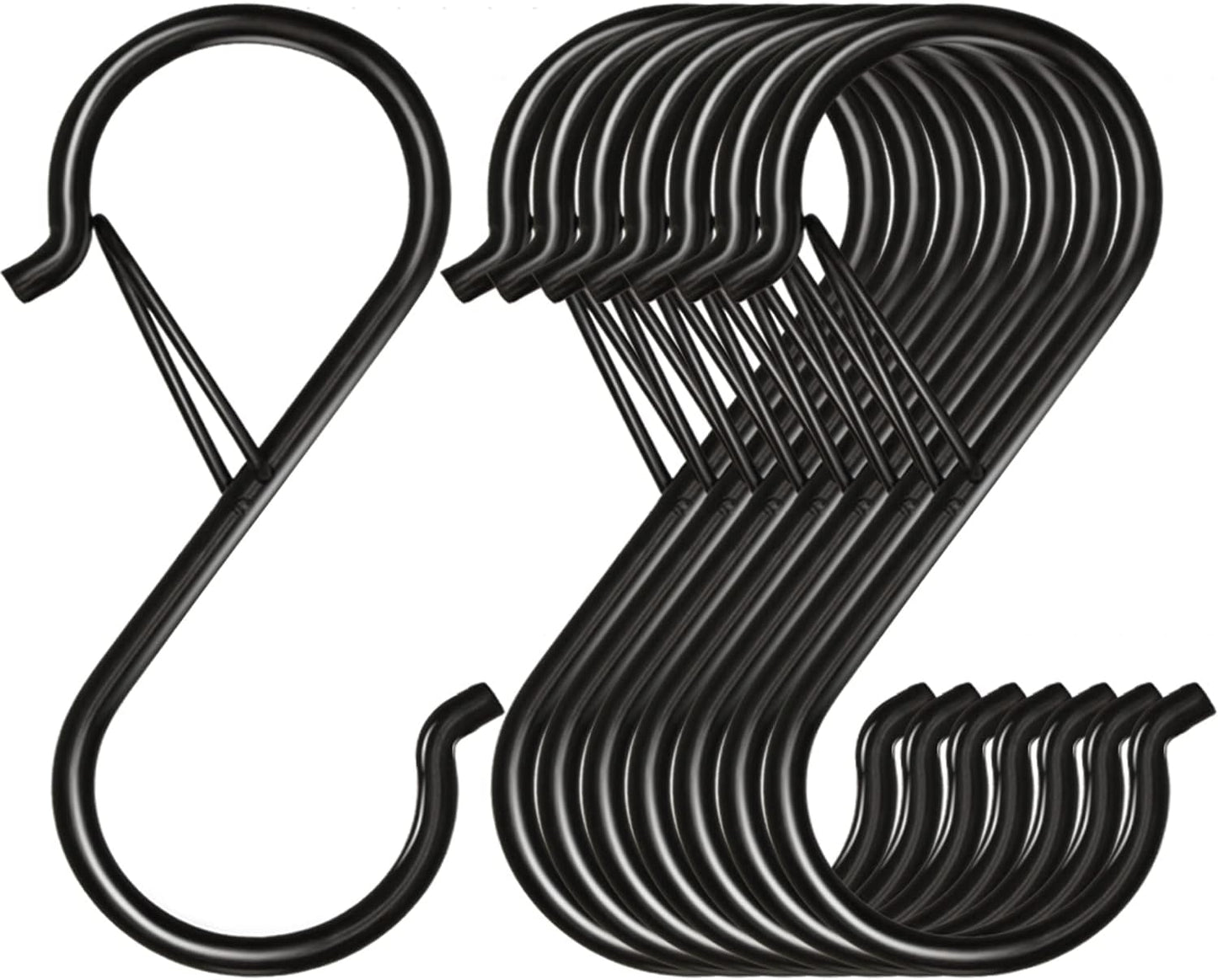 Minimalist Anti-Drop S-Hooks for Home Organization