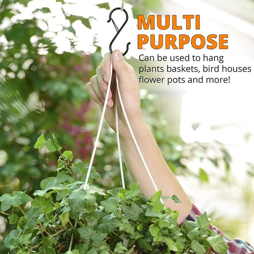 Minimalist Anti-Drop S-Hooks for Home Organization
