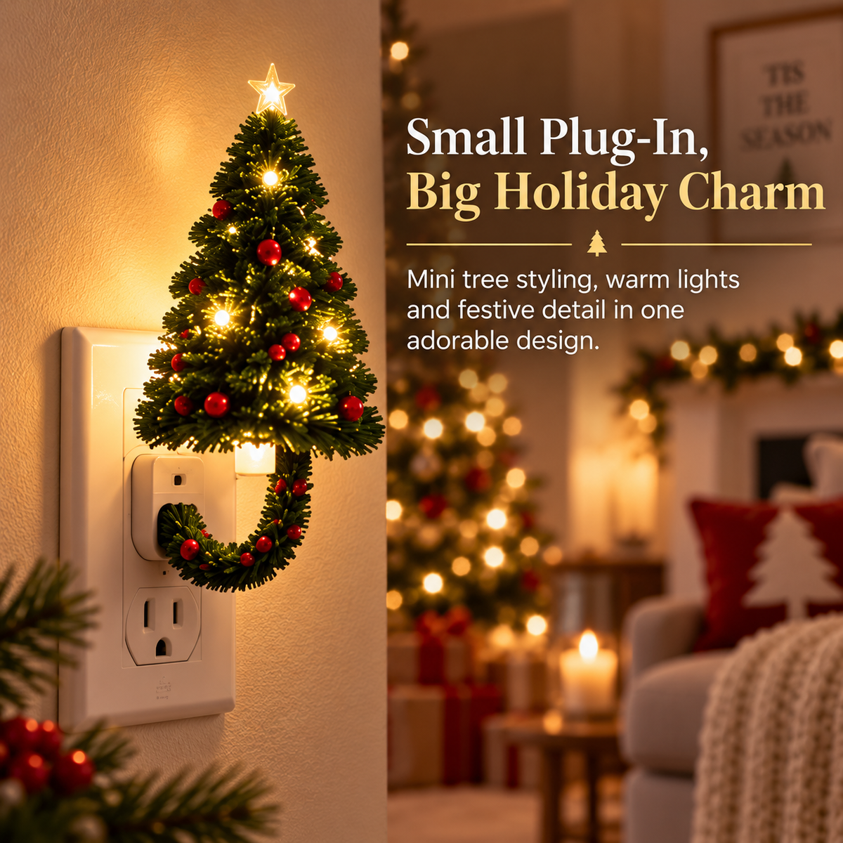 ✨ Magical Christmas Projector - 6 Festive Light Patterns for Cozy Nights & Holiday Gift 🎁