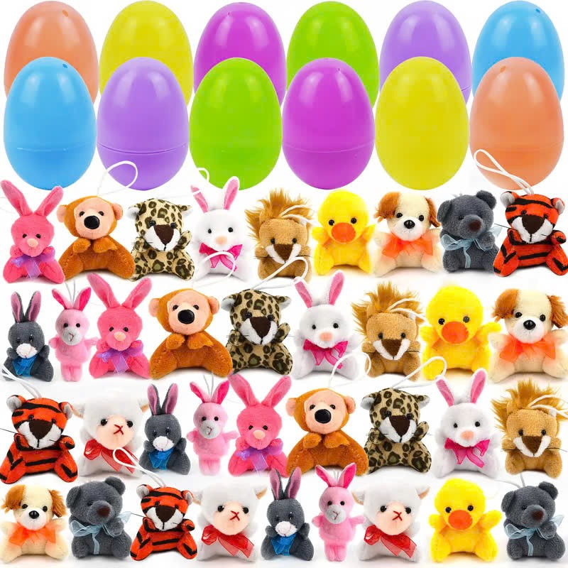 🔥49% OFF Today Only! 12/24/36 Pcs Prefilled Easter Eggs, Ideal for Kids Gifts, Party Favors, Classroom Rewards & Fun Activities